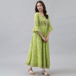 Women Ethnic Motifs Print Maxi Dress