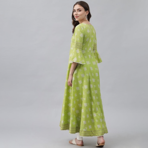 Women Ethnic Motifs Print Maxi Dress