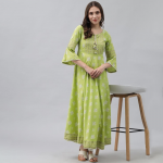 Women Ethnic Motifs Print Maxi Dress